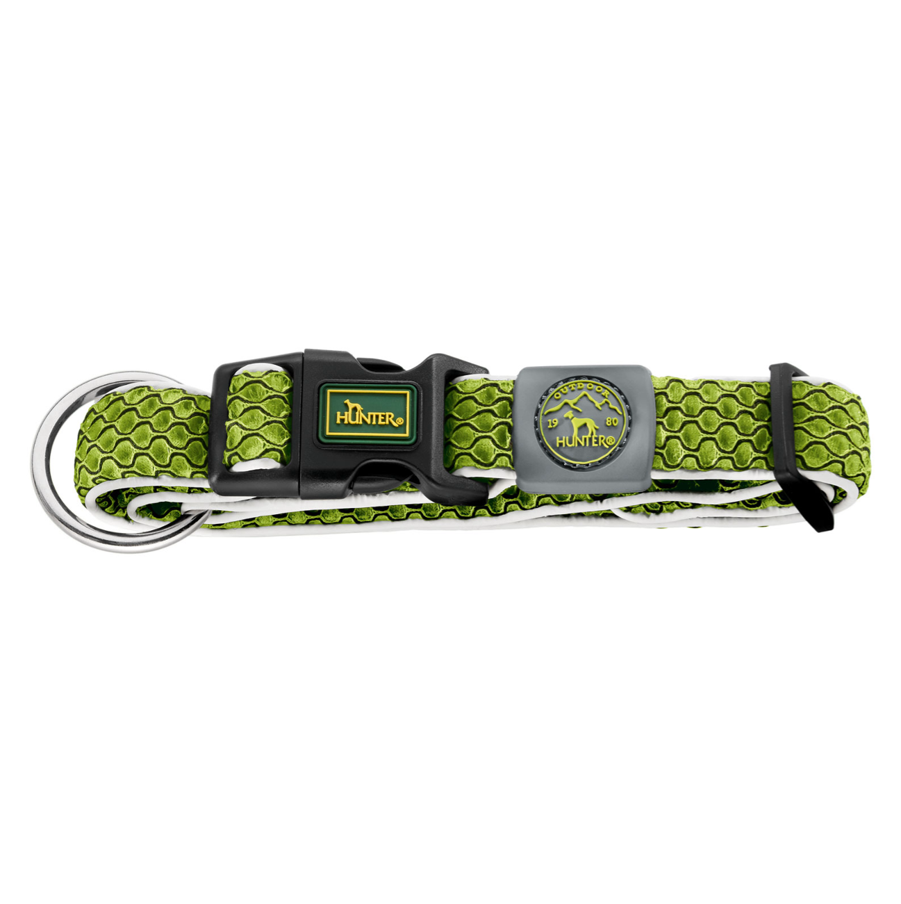 Hunter Collar Hilo Vario Plus Lime L-XL - Collares para Perros