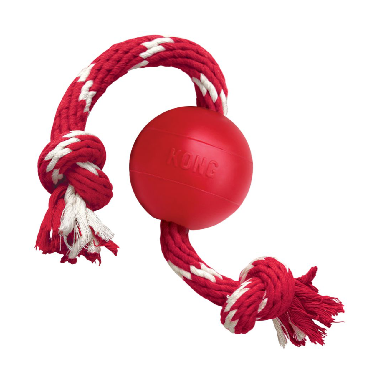 Kong Ball with Rope Small - Juguetes para Perros