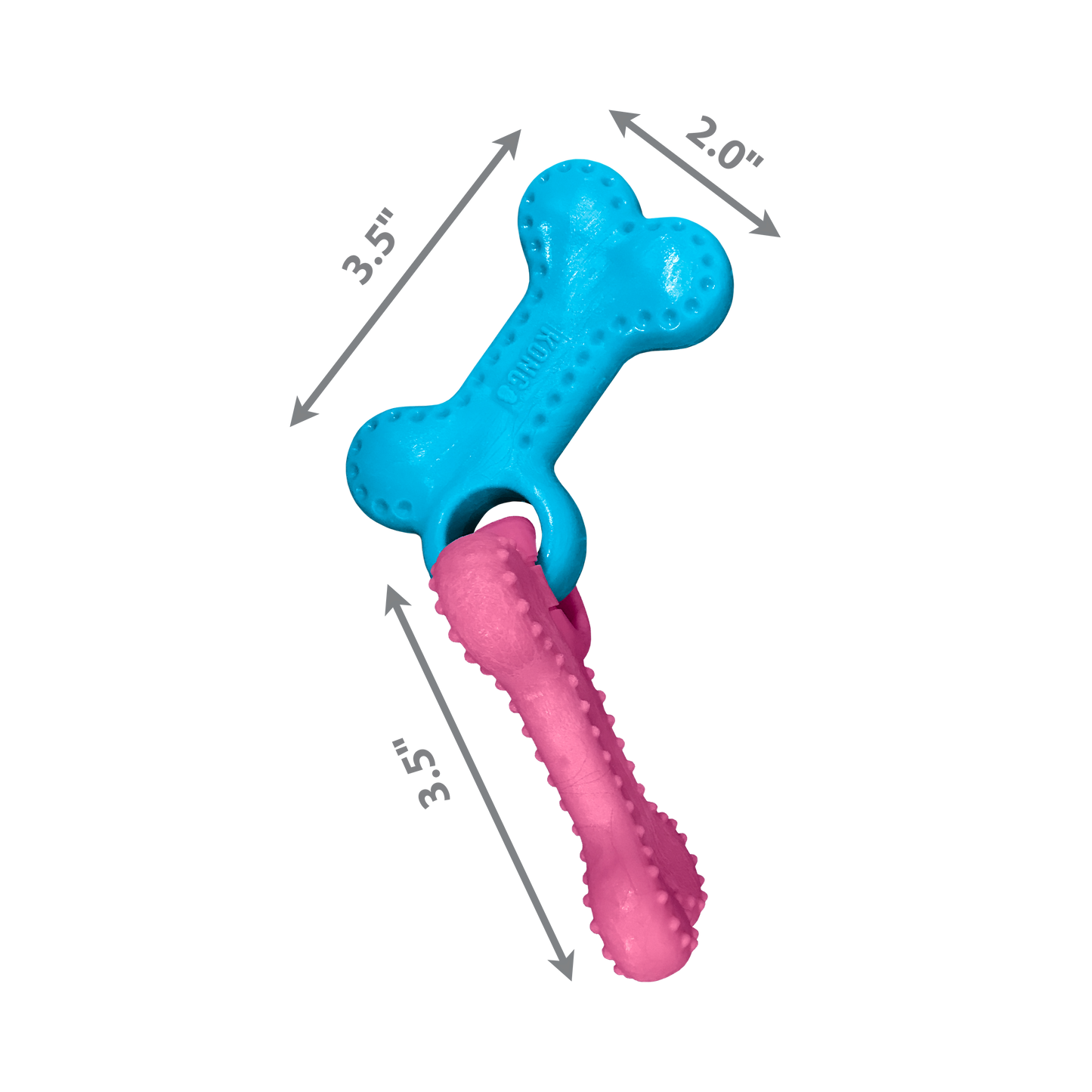 Kong ChewStix Puppy Link Bone Medium - Juguetes para Perros