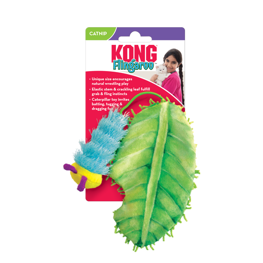 Kong Flingaroo Caterpillar - Juguetes para Gatos
