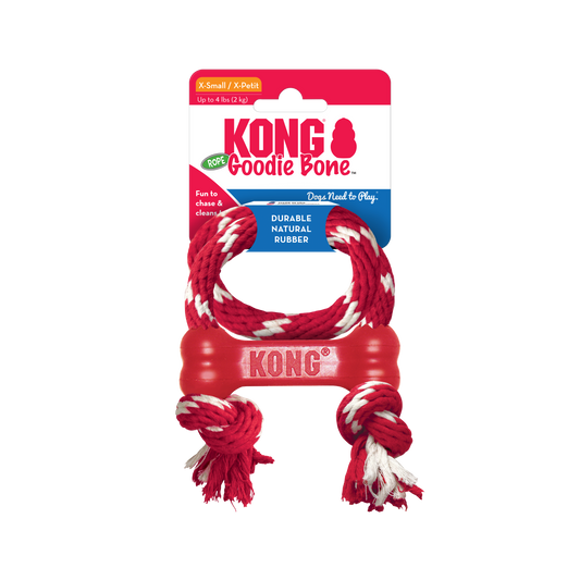 Kong Goodie Bone with Rope - Juguetes para Perros