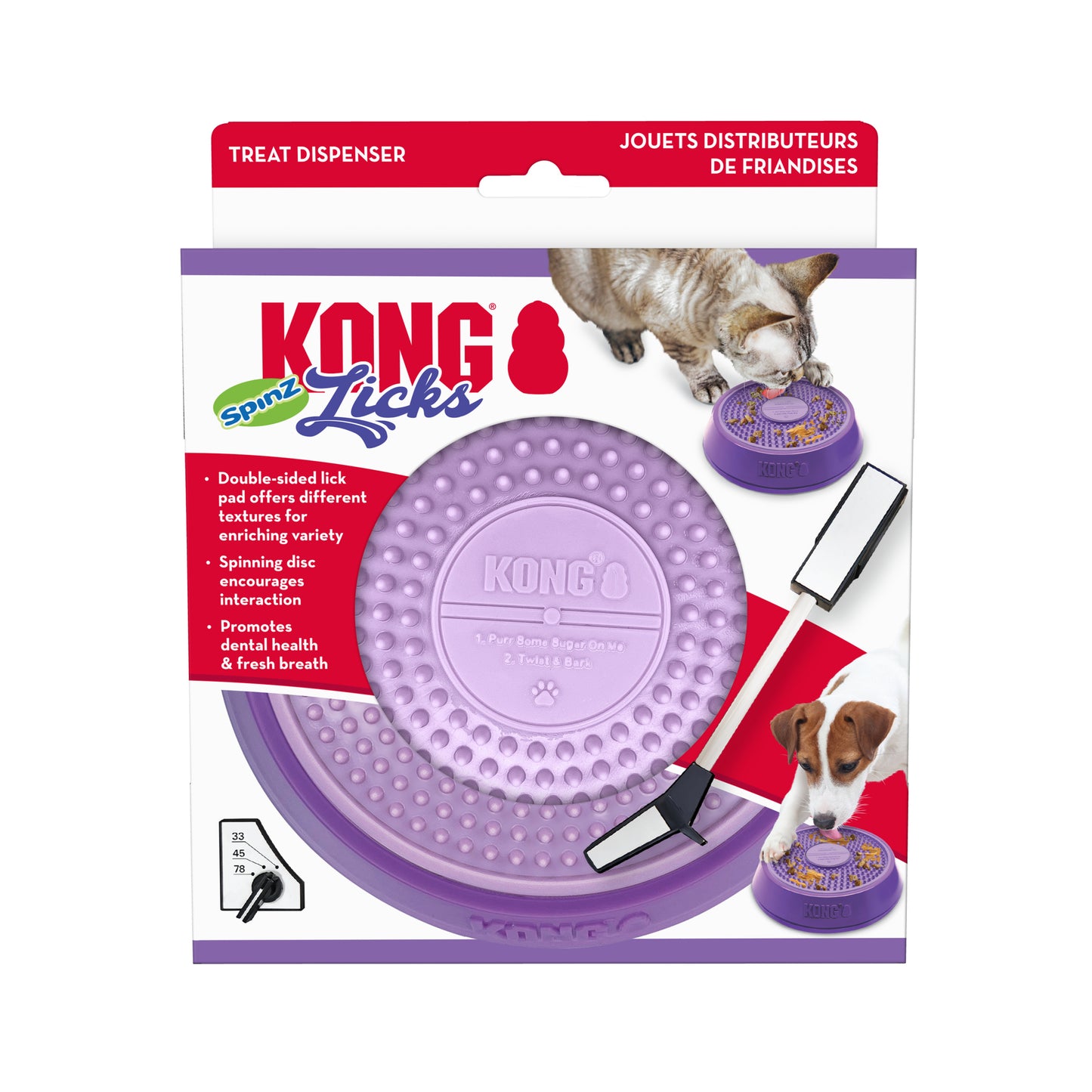 Kong Licks Spinz - Juguetes para Perros y Gatos