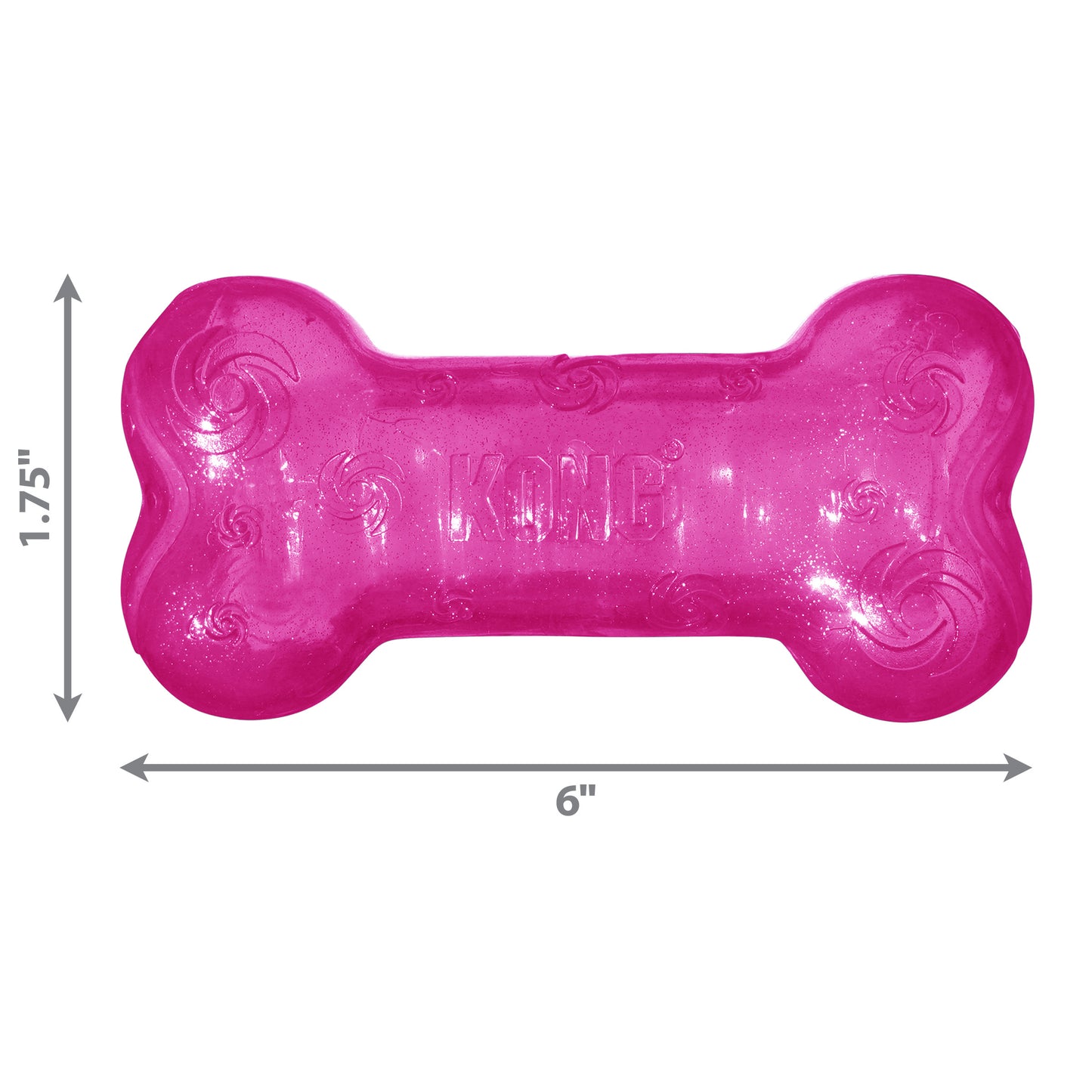 Kong Squeezz Crackle Bone Medium - Juguetes para Perros