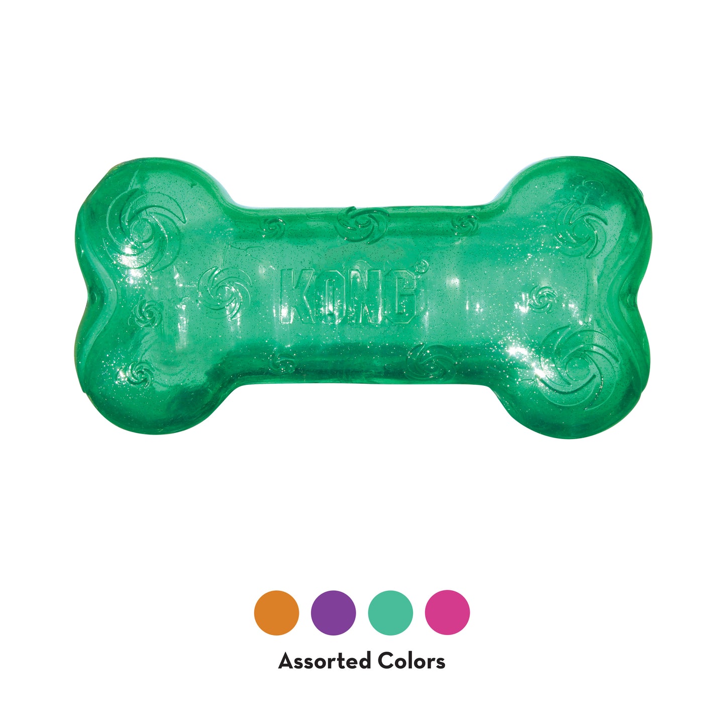 Kong Squeezz Crackle Bone Medium - Juguetes para Perros
