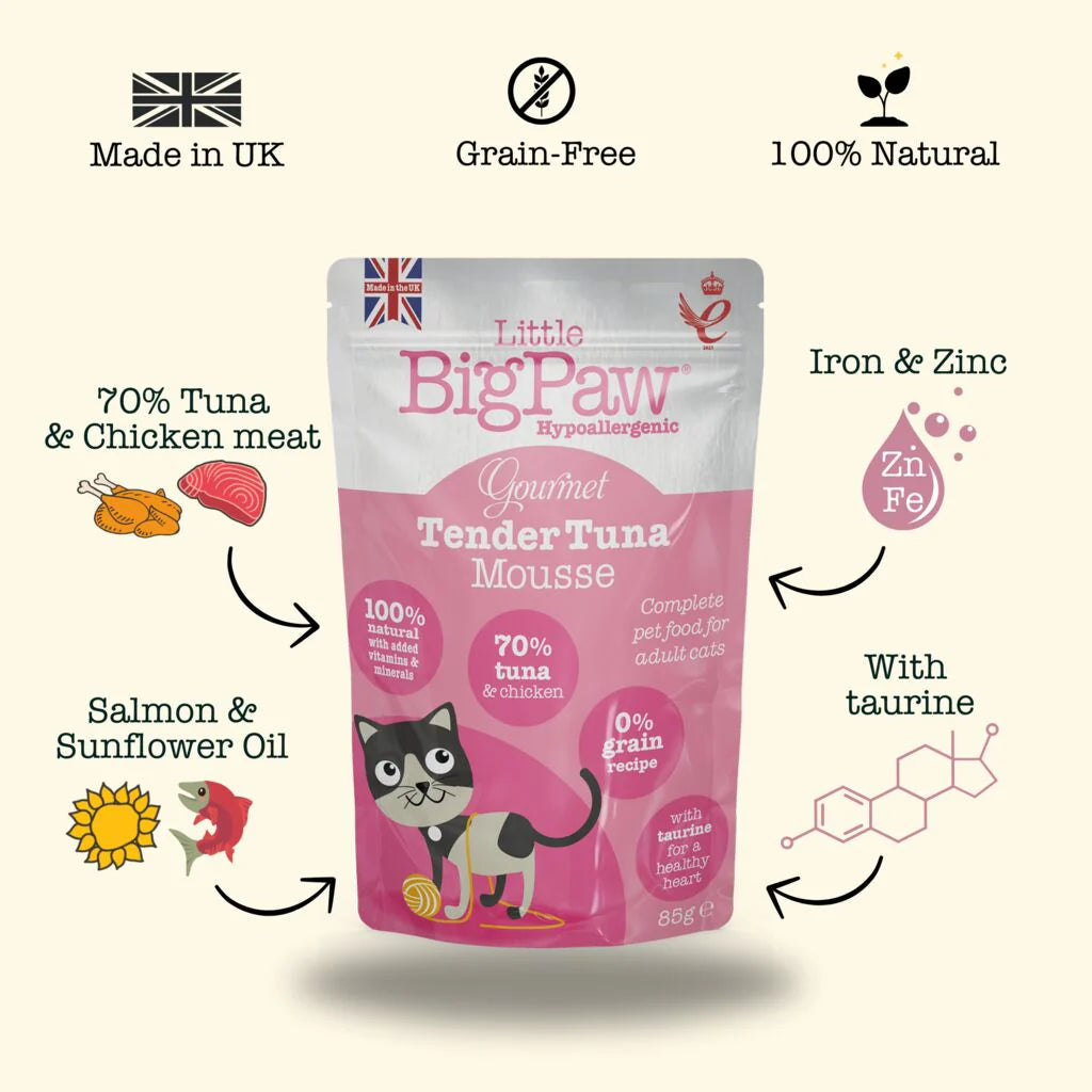 Little BigPaw Atlantic Tuna Mousse - Alimento Húmedo para Gatos