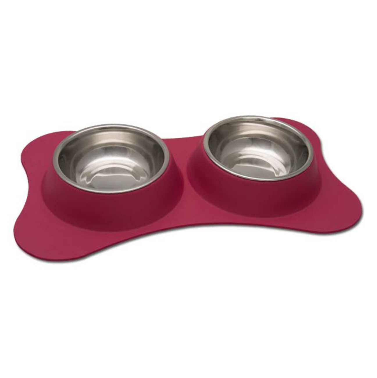 Loving Pets Dolce Flex Diner Pomegranate - Comederos para Perro y Gato