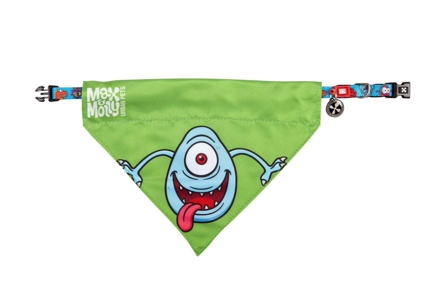 Max and Molly Bandana Little Monsters - Pañoletas para Perros y Gatos