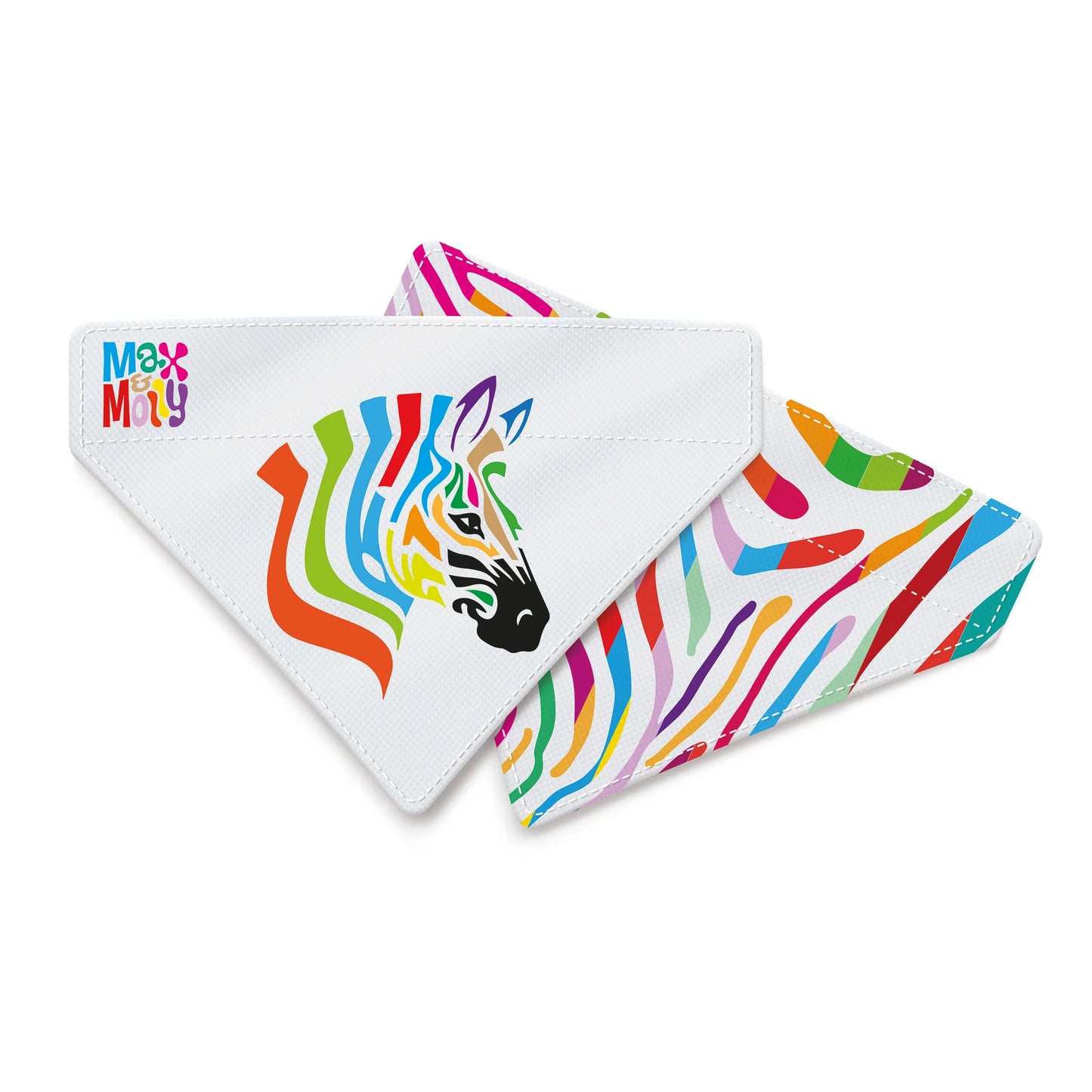 Max and Molly Bandana Magic Zebra - Pañoletas para Perros y Gatos