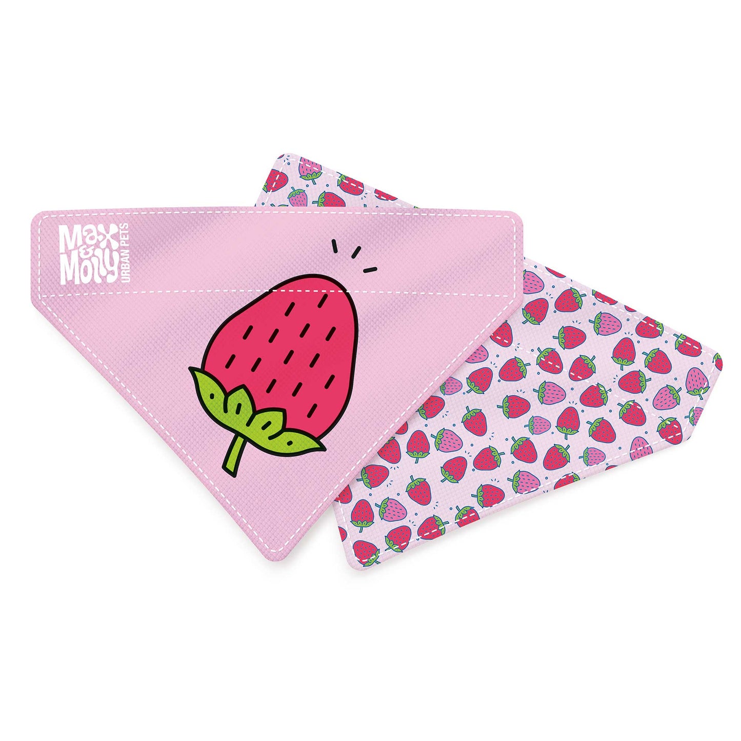 Max and Molly Bandana Strawberry Dream - Pañoletas para Perros y Gatos