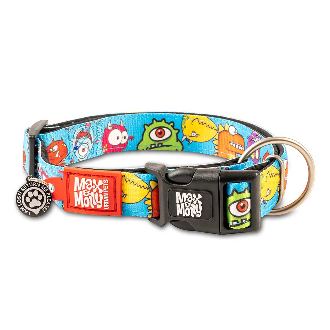 Max and Molly Smart ID Collar Little Monsters - Collares para Perros