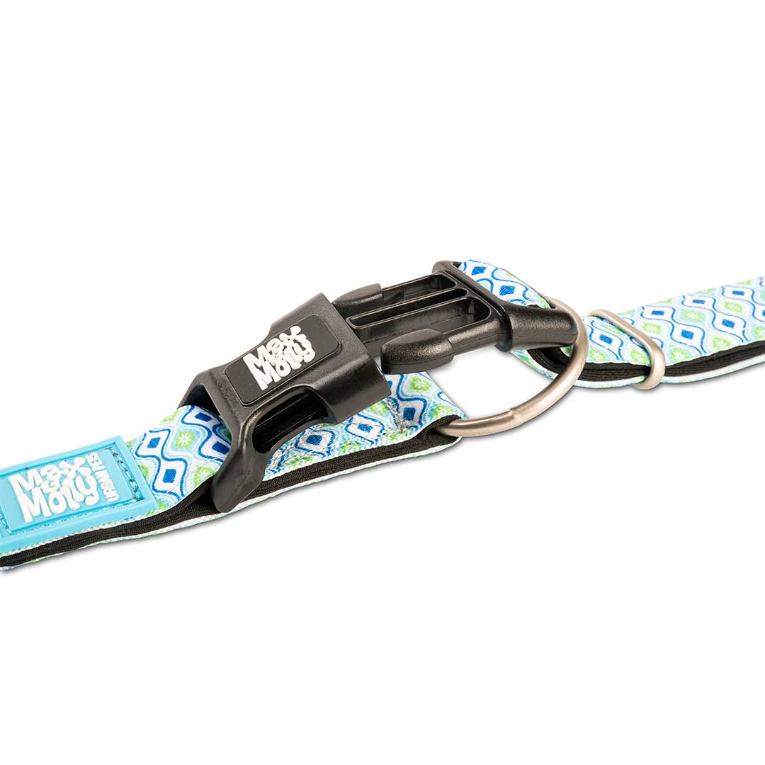 Max and Molly Smart ID Collar Retro Blue - Collares para Perros