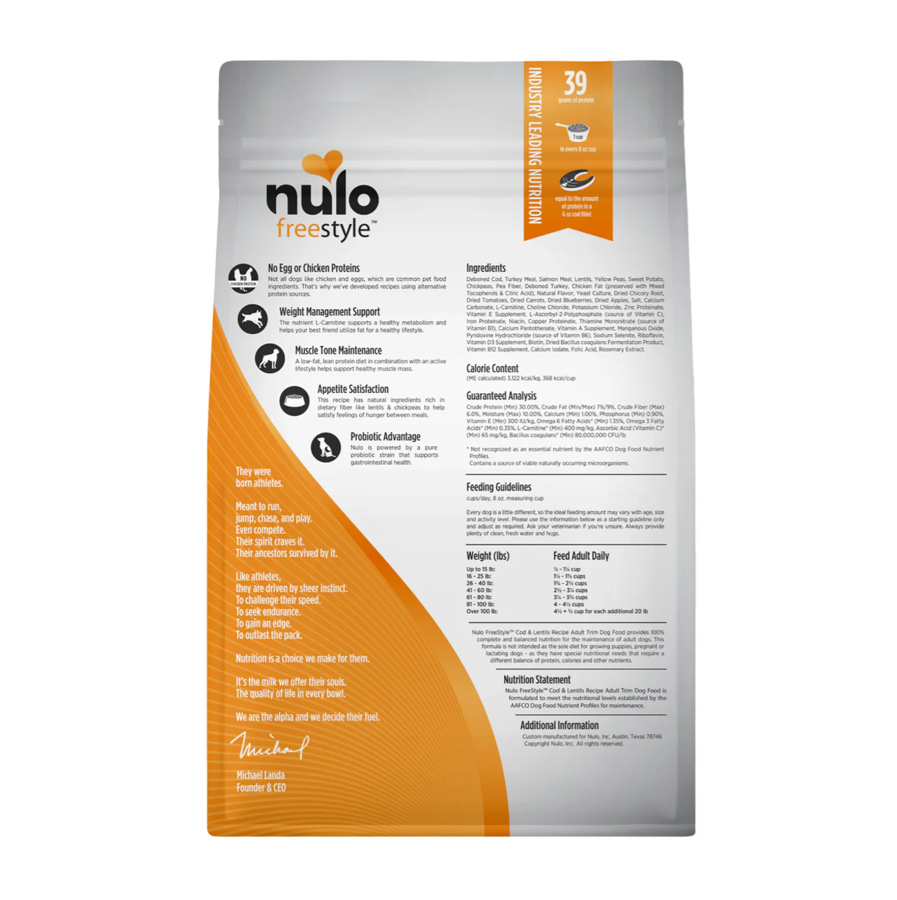 Nulo Grain Free Adult Trim Cod and Lentils - Alimento para Perros