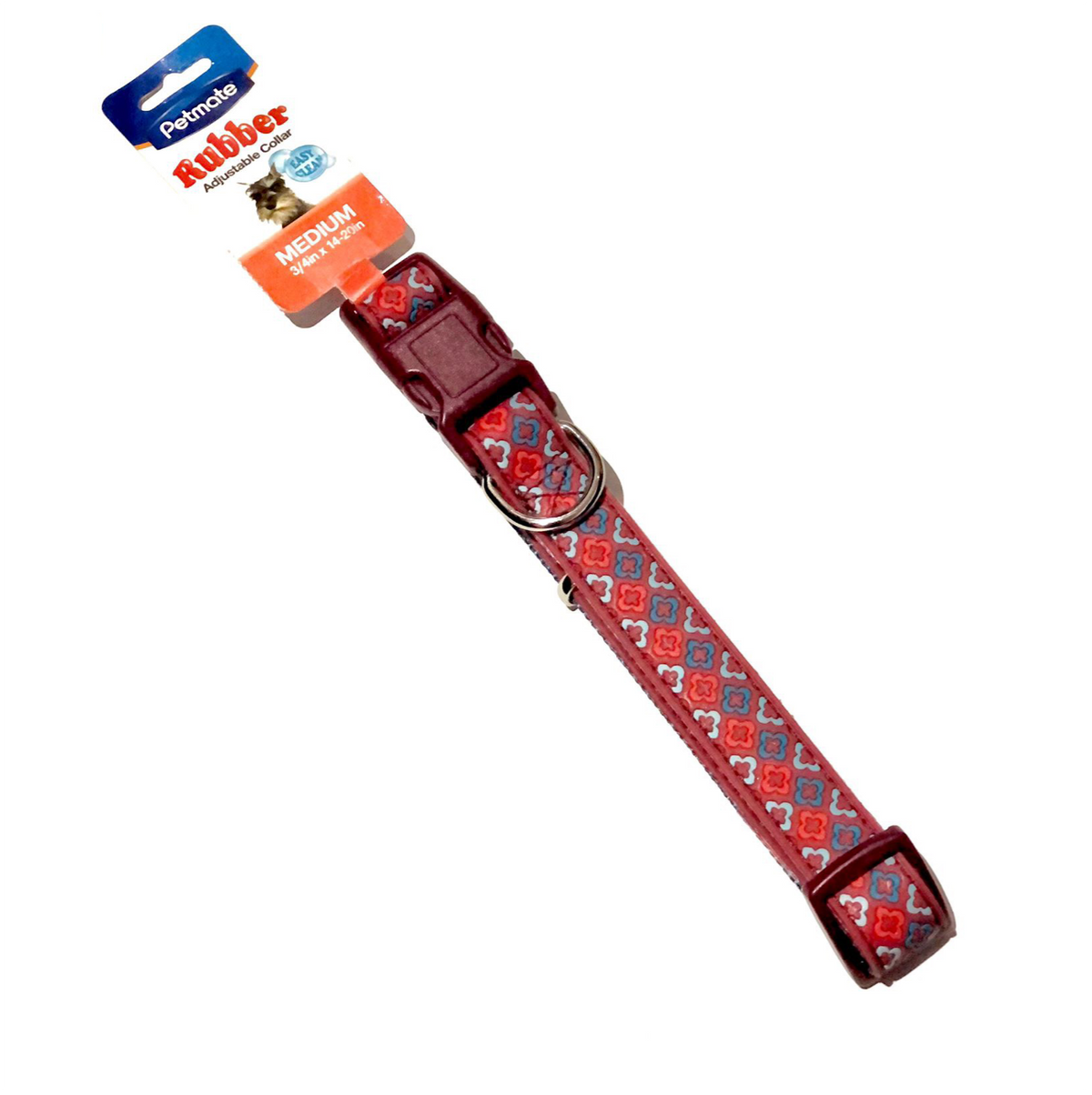 Petmate Collar Caucho Mosaico M - Collar para Perros