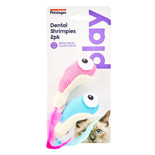 Petstages Dental Shrimpies - Juguetes para Gatos