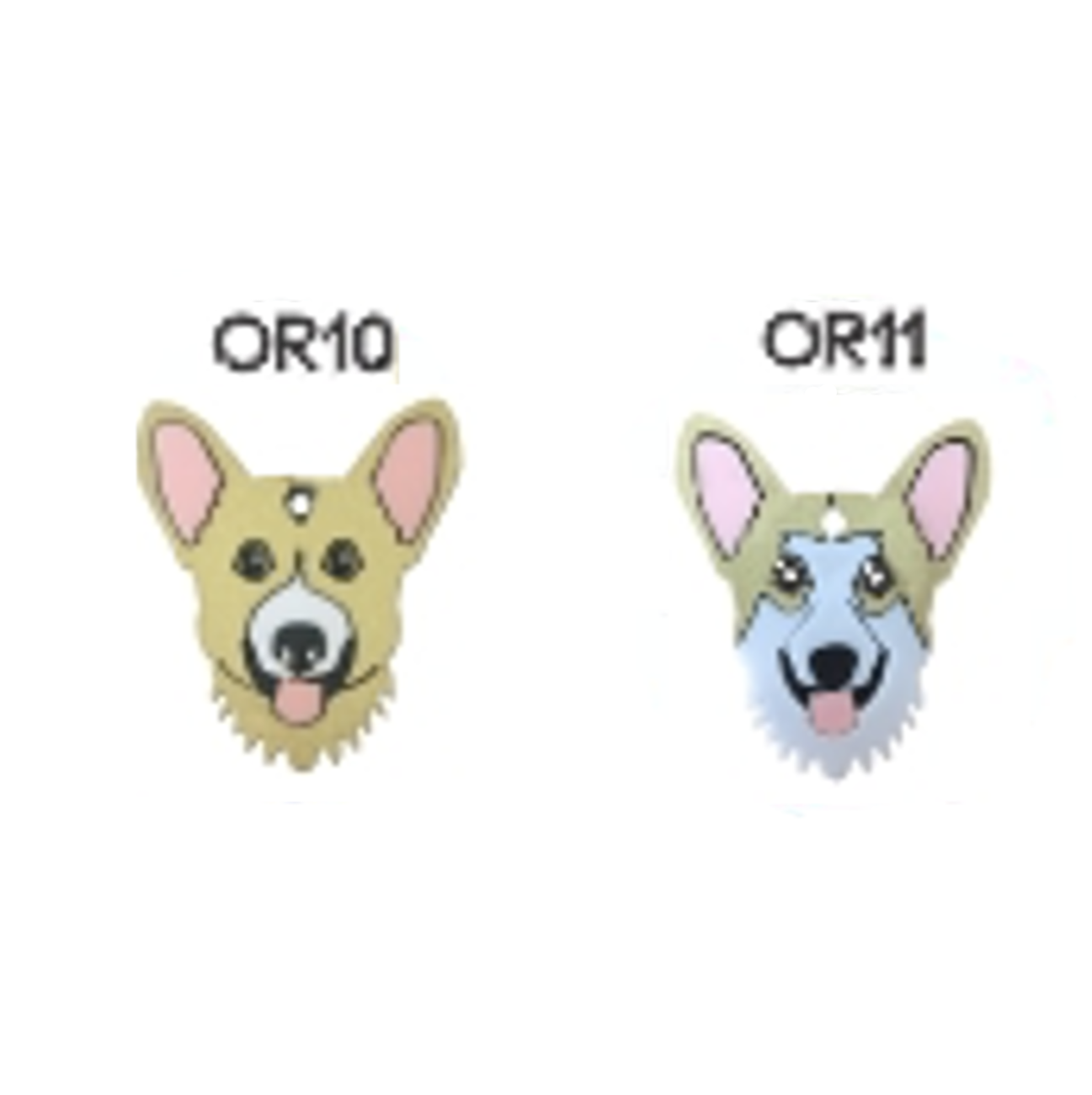 Placa de Identificación Corgi Galés - Placa Identificación para Perros