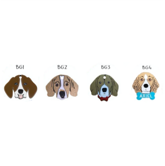 Placa de Identificación Beagle - Placa de Identificación para Perros