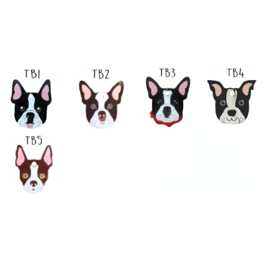 Placa de Identificación Boston Terrier - Placa Identificación Perros