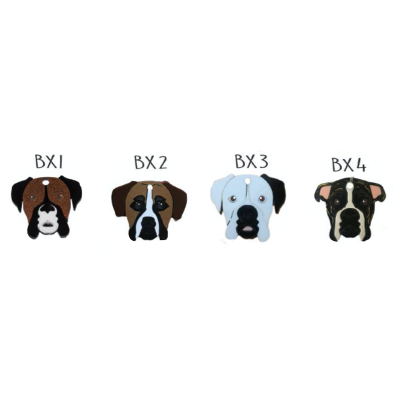 Placa de Identificación Boxer - Placa de Identificación para Perros