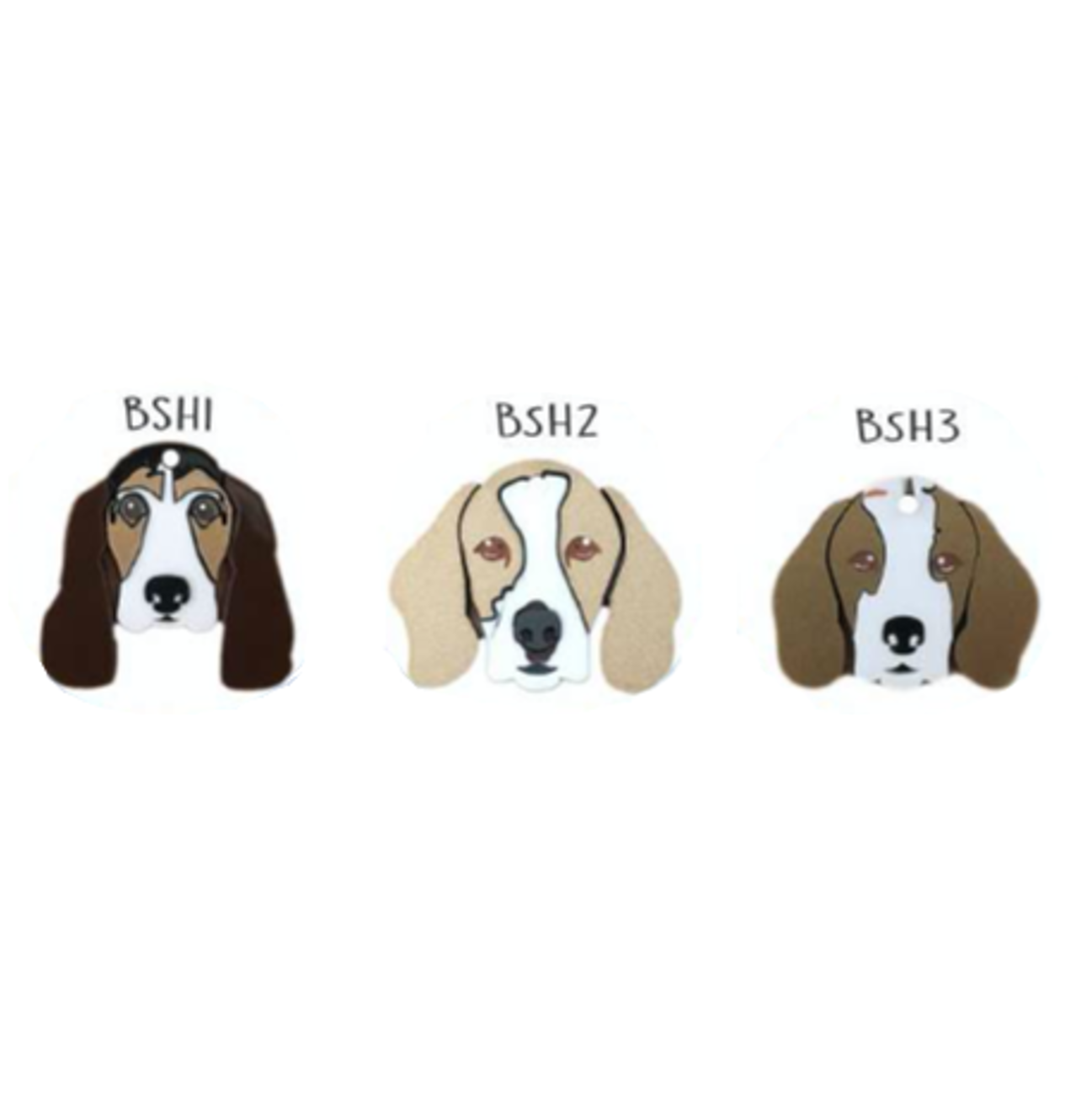 Placa de Identificación Basset Hound - Placa Identificación para Perro
