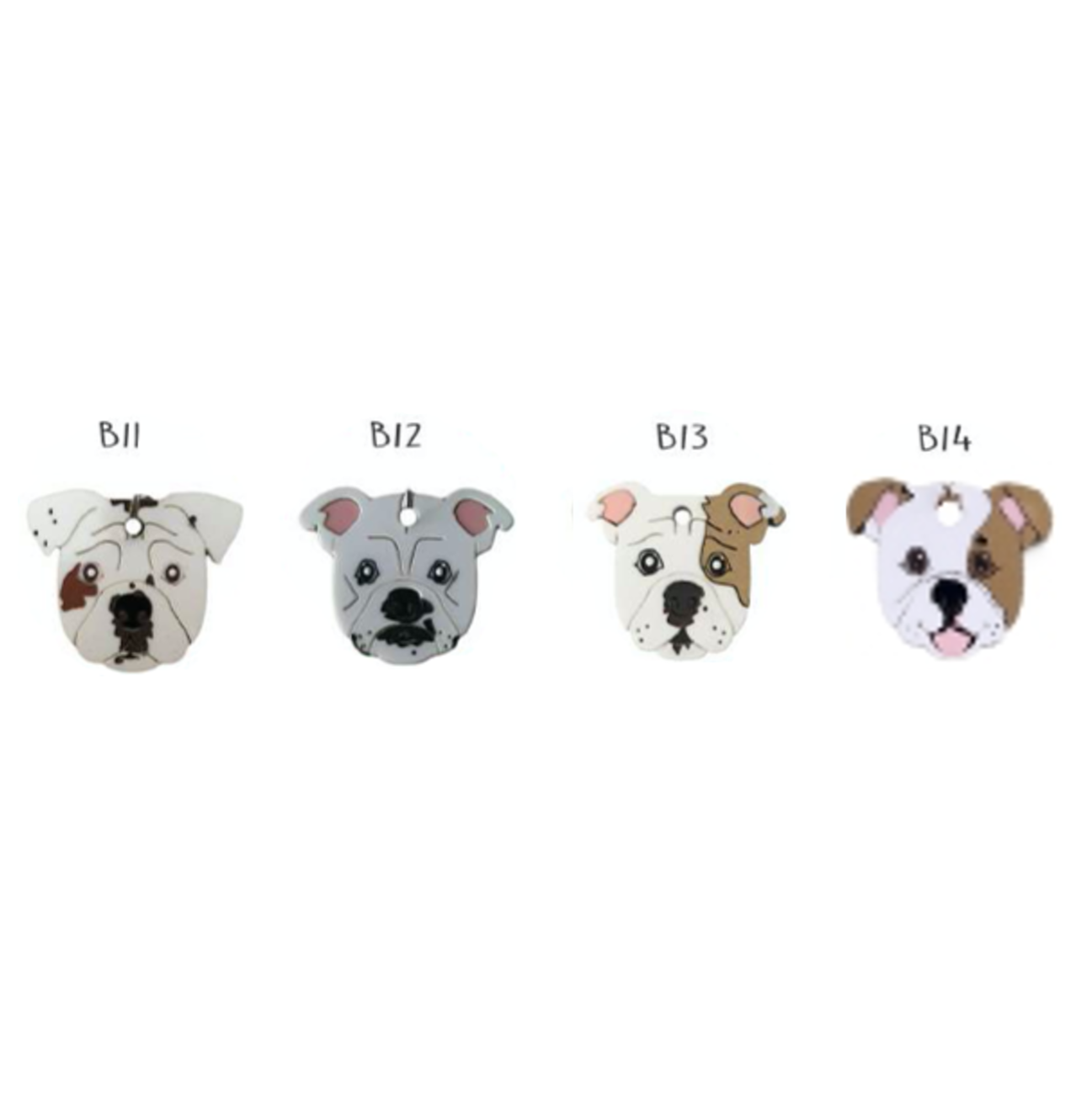 Placa de Identificación Bulldog Inglés - Placa de Identificación Perro