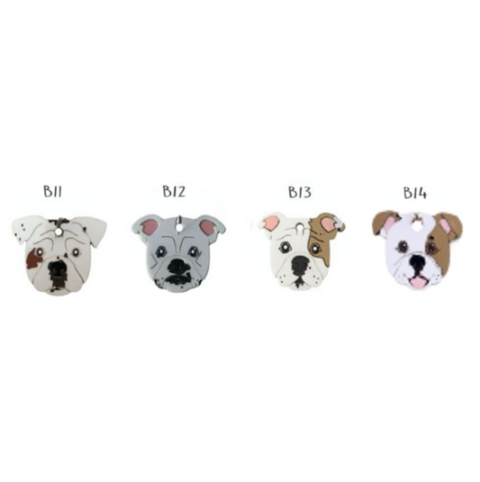 Placa de Identificación Bulldog Inglés - Placa de Identificación Perro