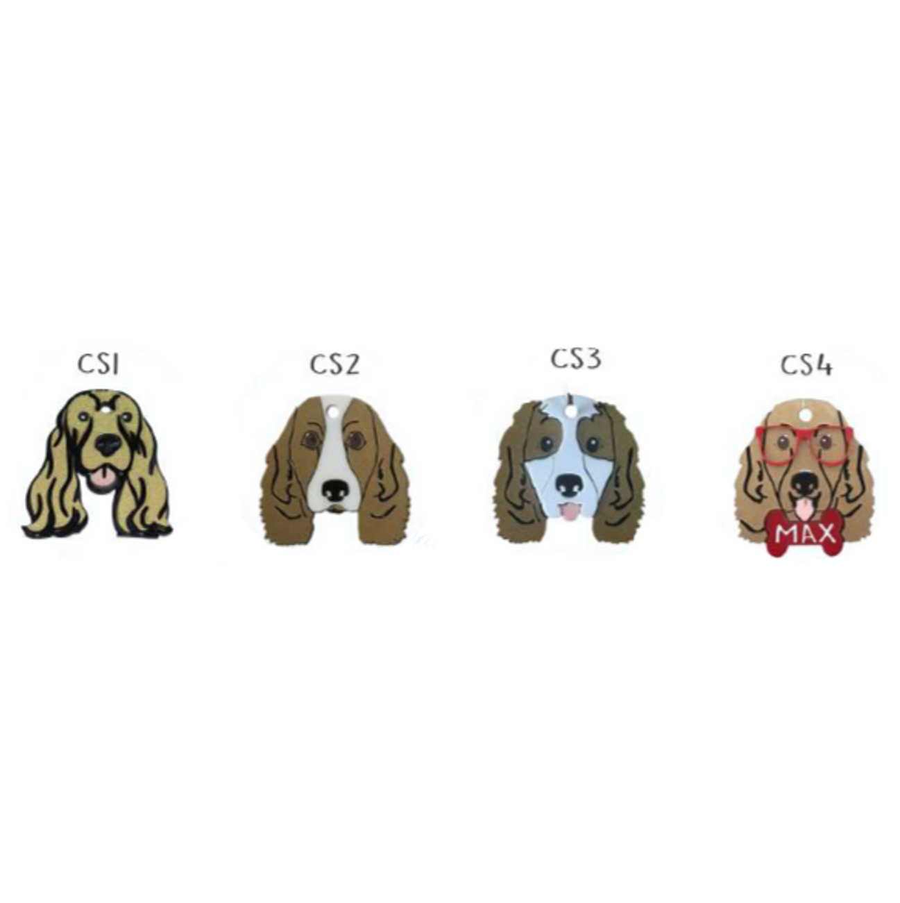 Placa de Identificación Cocker Spaniel - Placas Identificación Perros