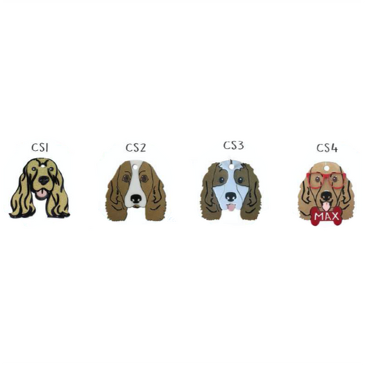 Placa de Identificación Cocker Spaniel - Placas Identificación Perros