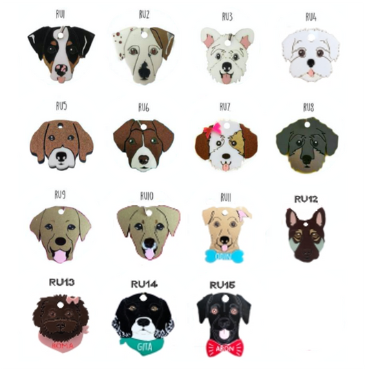 Placa de Identificación Criollos - Placas de Identificación para Perro