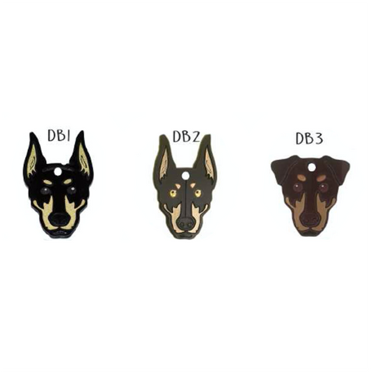 Placa de Identificación Doberman - Placas de Identificación para Perro