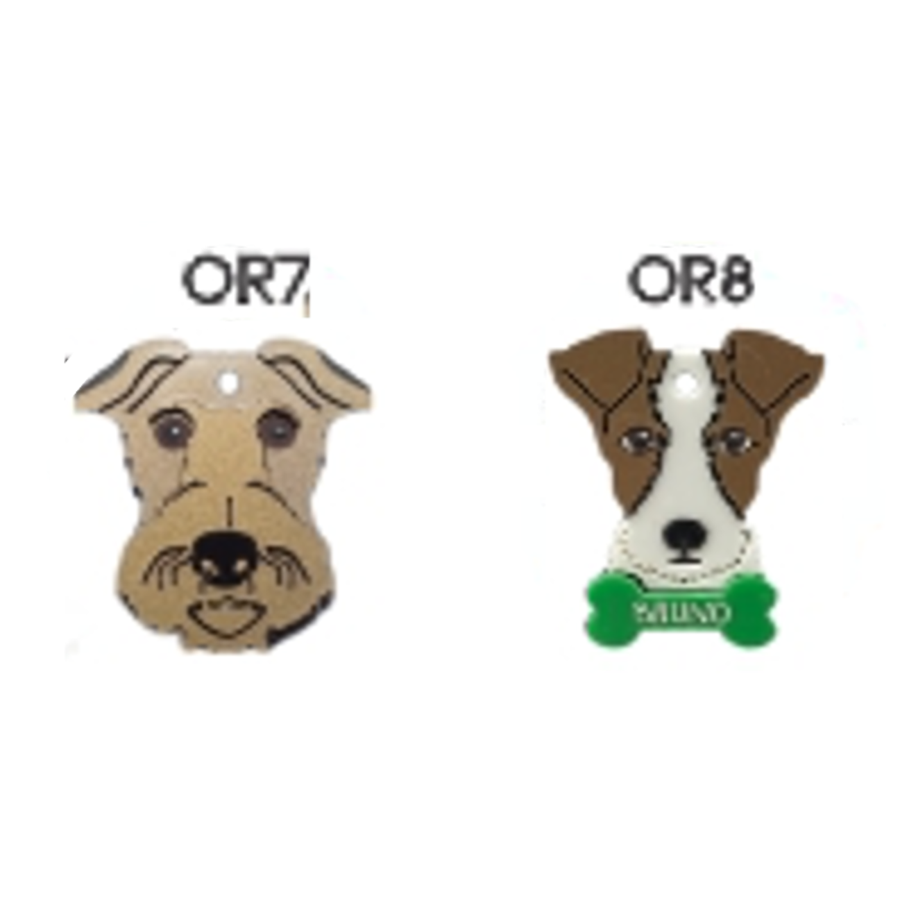 Placa de Identificación Fox Terrier - Placa Identificación para Perros