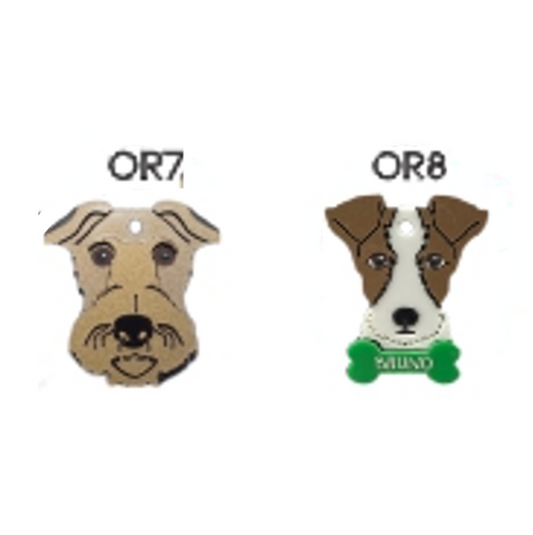 Placa de Identificación Fox Terrier - Placa Identificación para Perros