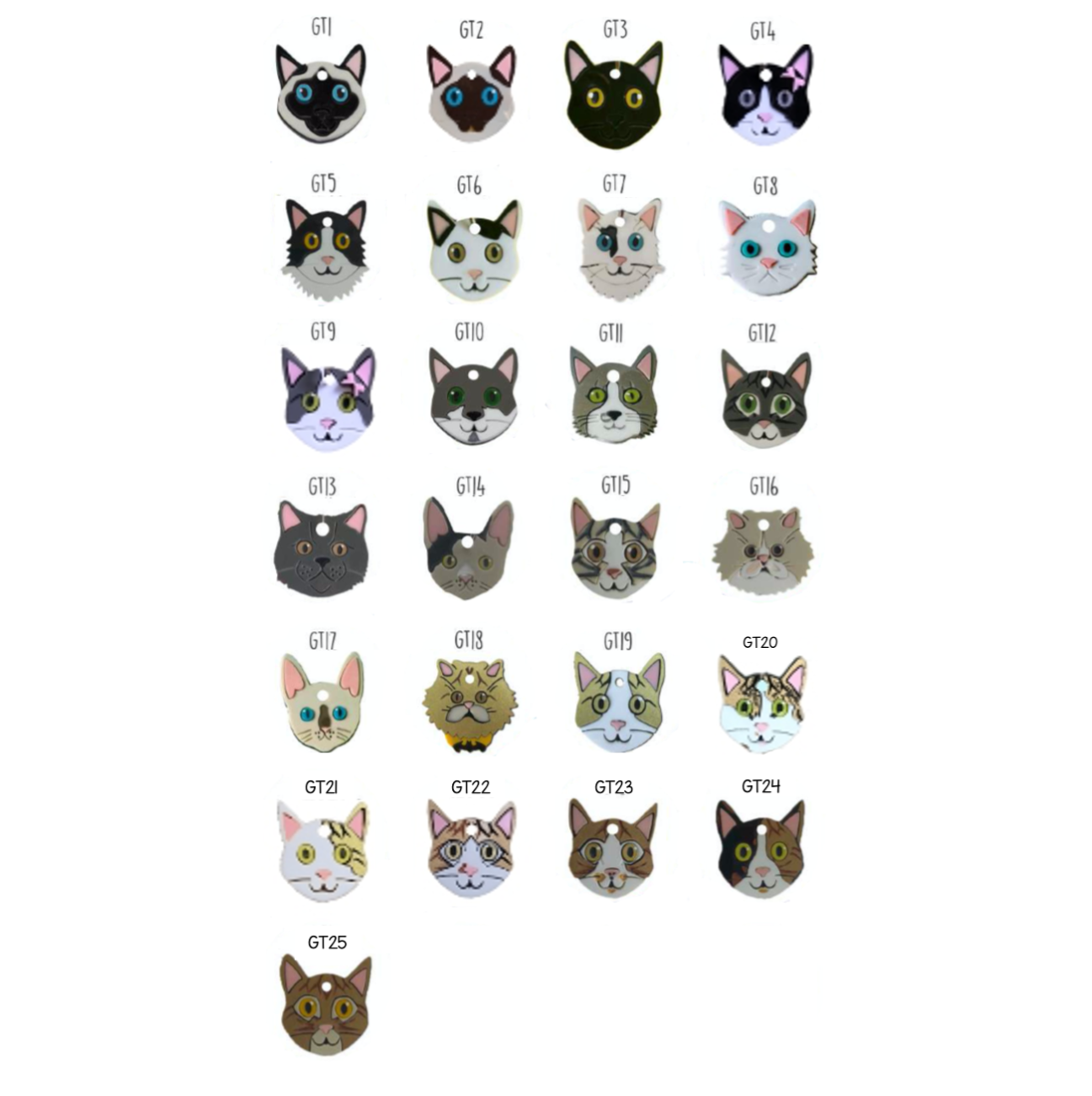 Placa de Identificación Gatos - Placas de Identificación para Gatos