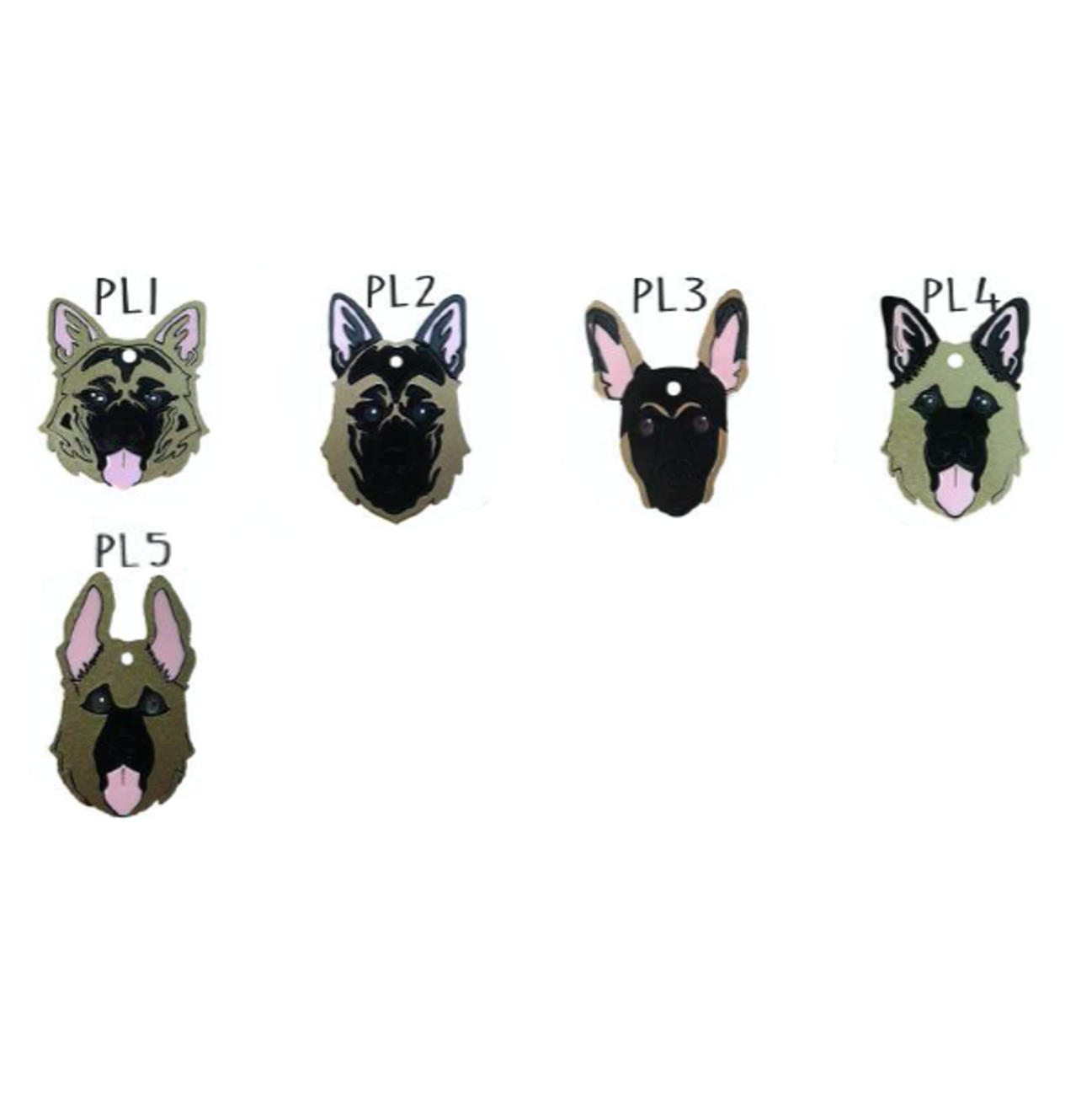 Placa de Identificación Pastor Alemán - Placa de Identificación Perros