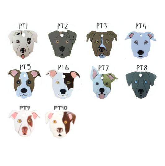 Placa de Identificación Pitbull - Placa de Identificación para Perros