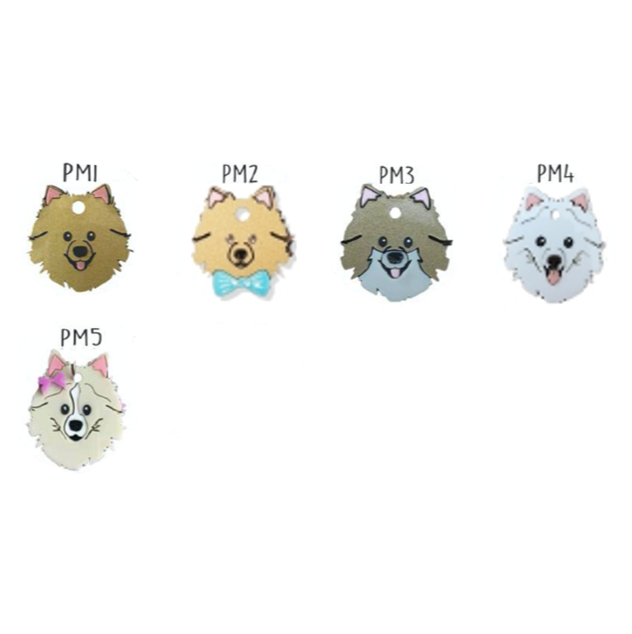 Placa de Identificación Pomerania - Placa de Identificación Perros