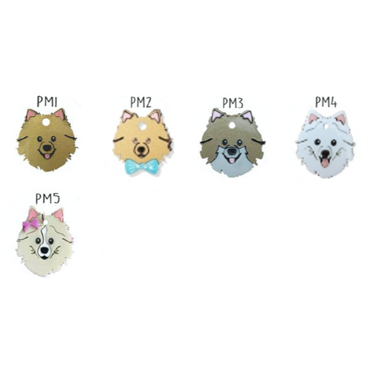 Placa de Identificación Pomerania - Placa de Identificación Perros