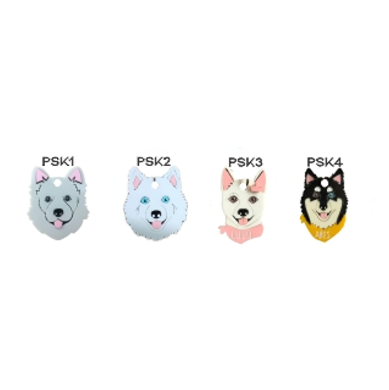 Placa de Identificación Pomsky - Placas de Identificación para Perros