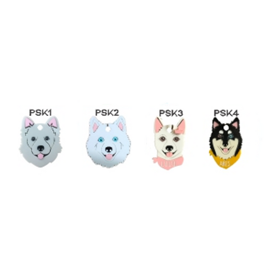 Placa de Identificación Pomsky - Placas de Identificación para Perros