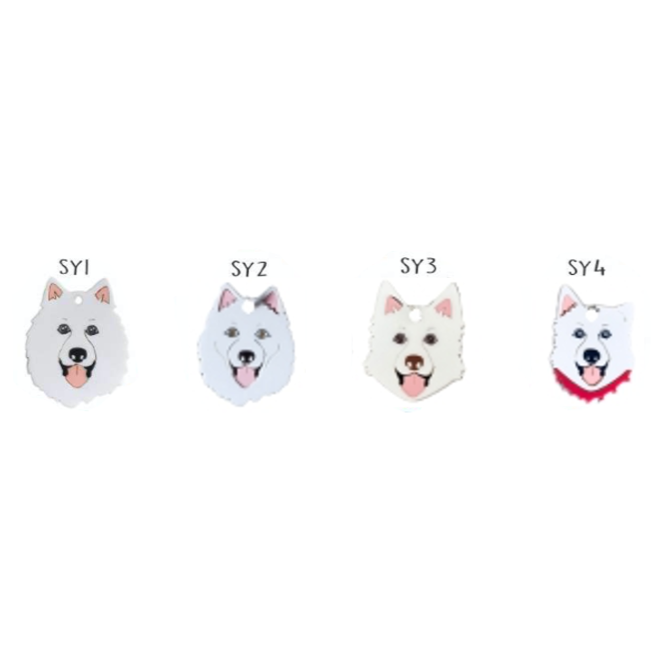 Placa de Identificación Samoyedo - Placas de Identificación para Perro