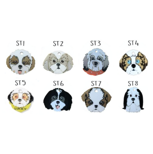 Placa de Identificación Shih Tzu - Placas de Identificación para Perro
