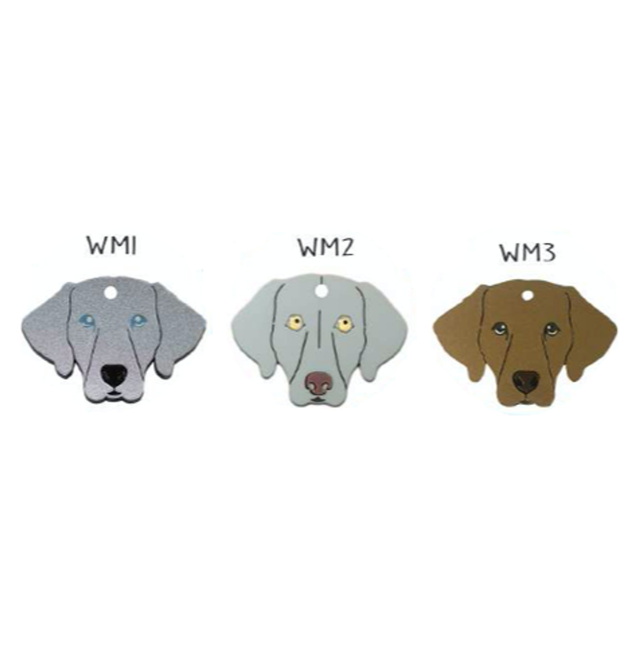 Placa de Identificación Weimaraner - Placa Identificación para Perros