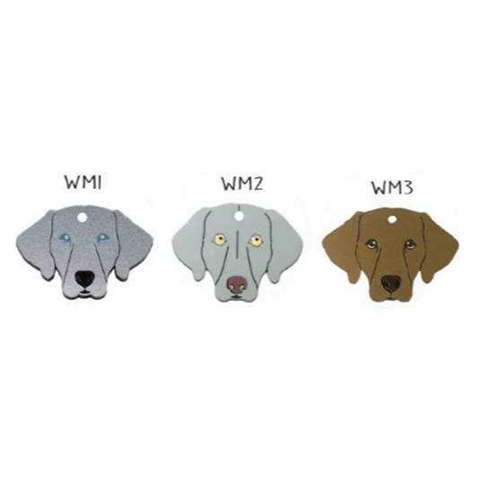 Placa de Identificación Weimaraner - Placa Identificación para Perros