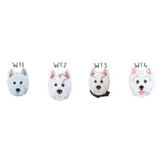 Placa de Identificación Westie / Westy - Placa Identificación Perros