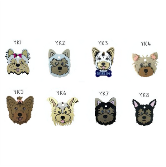 Placa de Identificación Yorkie - Placas de Identificación para Perro