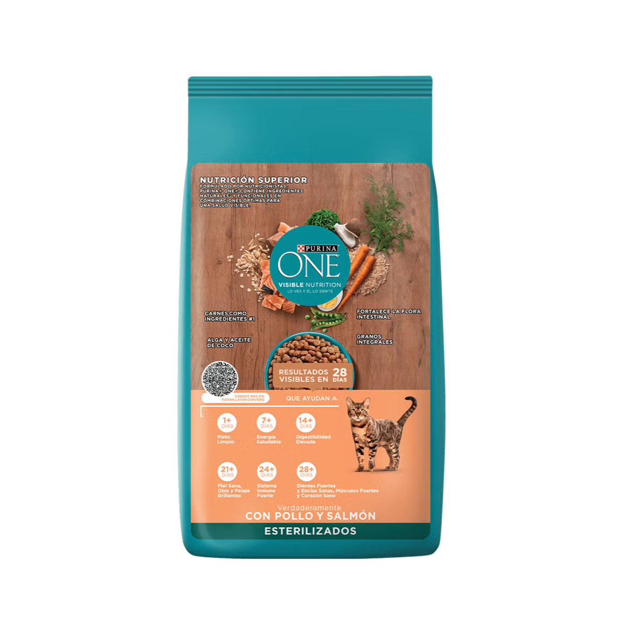 Purina One Gatos Esterilizados Pollo y Salmón - Alimento para Gatos