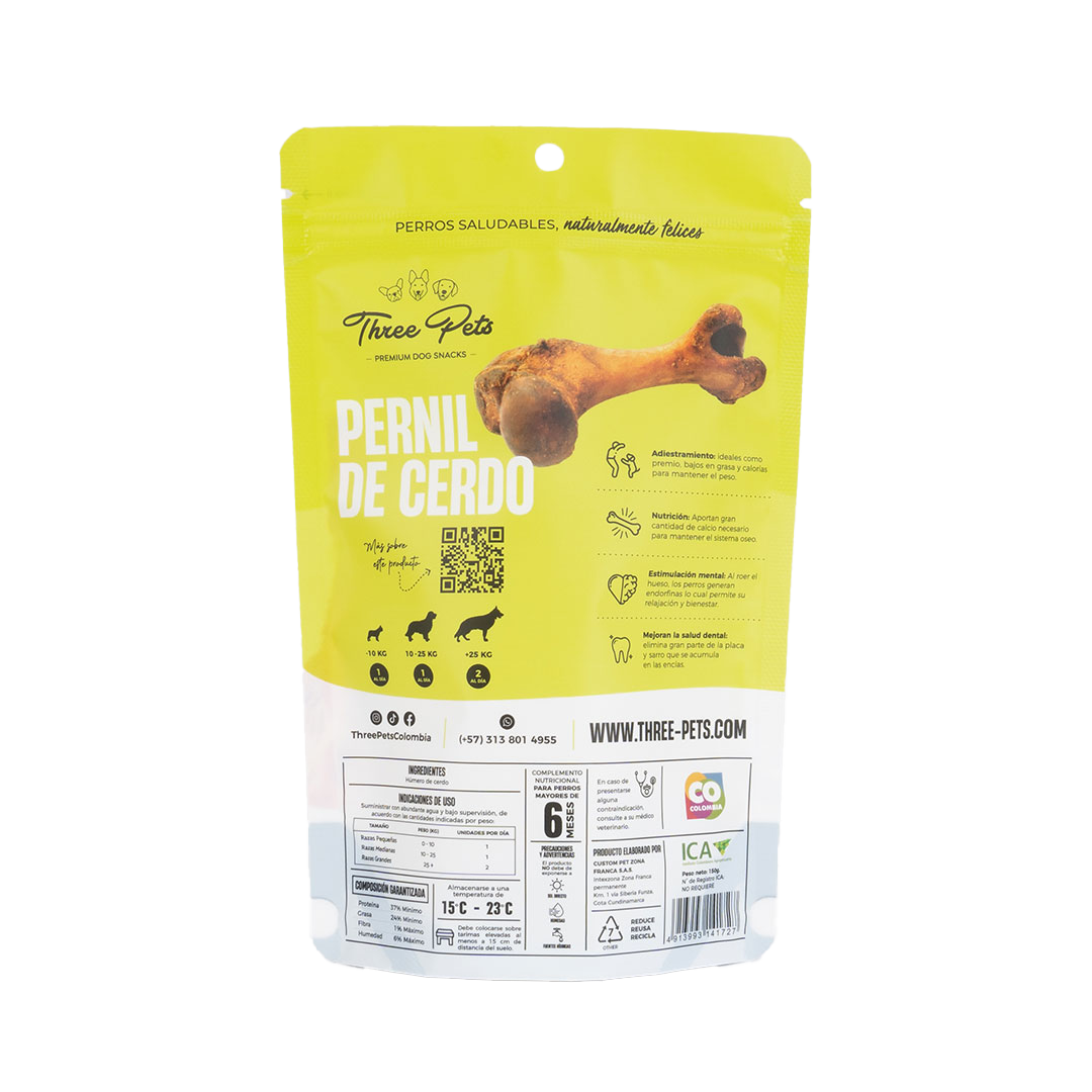Three Pets Pernil de Cerdo - Snacks para Perros