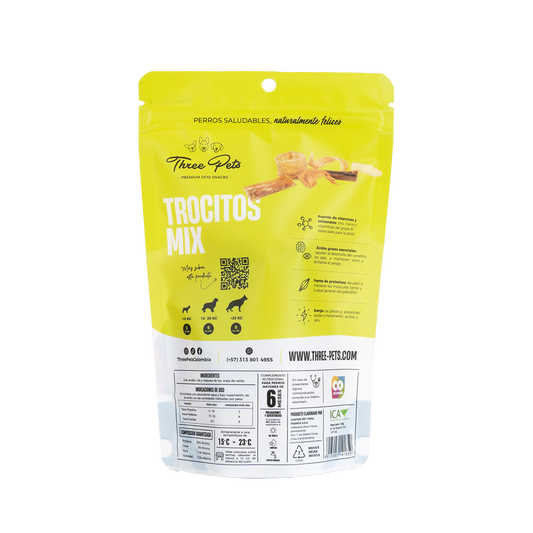 Three Pets Trocitos Mix - Snacks para Perros