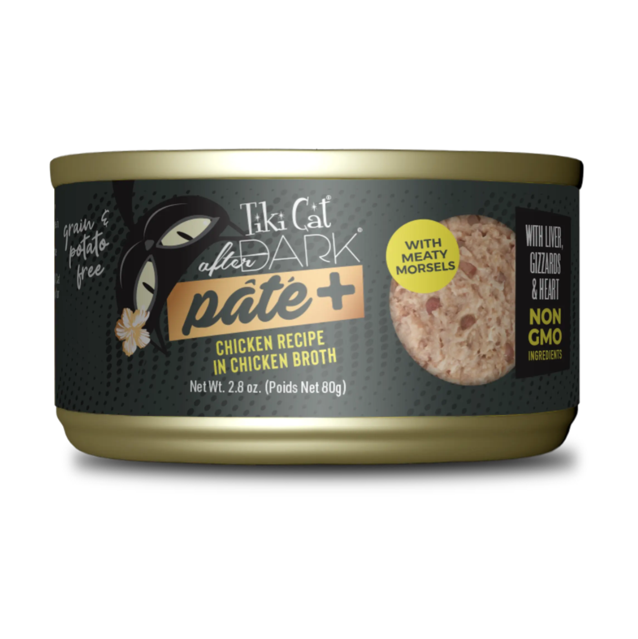 Tiki Cat After Dark Paté Chicken in Chicken Broth - Alimento Húmedo para Gatos