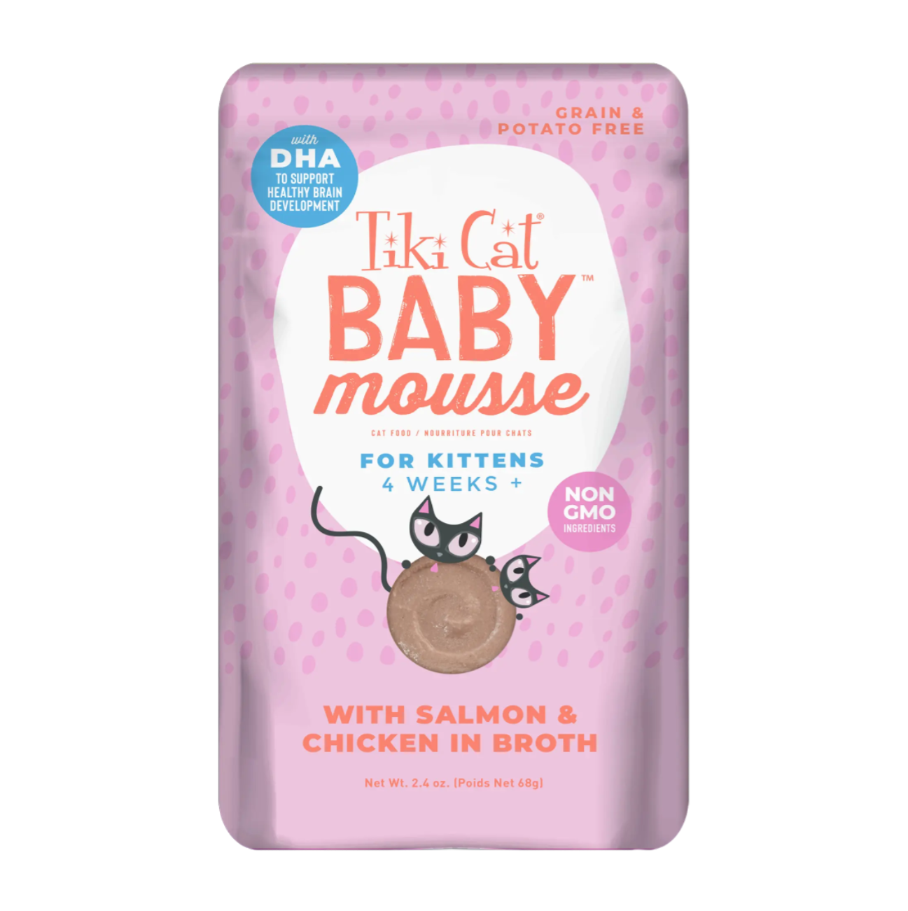 Tiki Cat Baby Mousse with Salmon and Chicken - Alimento Húmedo para Gatos