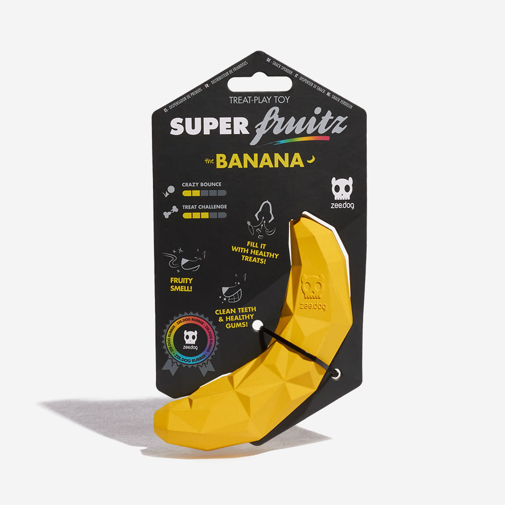 Zee.Dog Super Banana - Juguetes para Perros